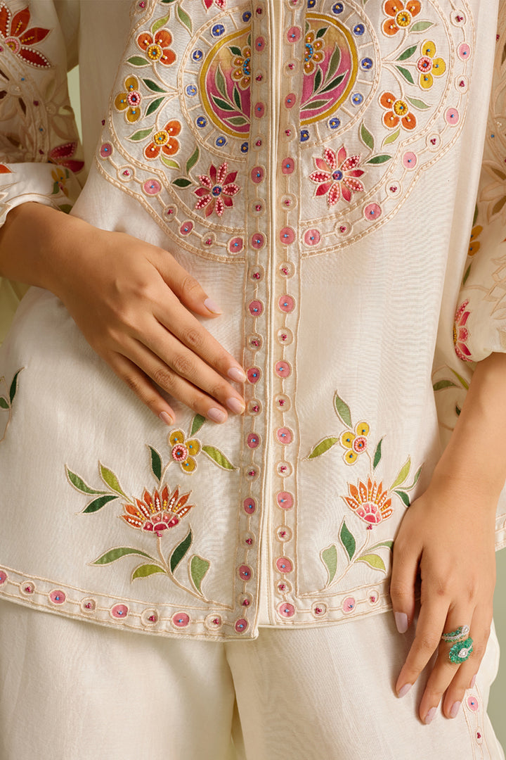 Ivory Applique Shirt
