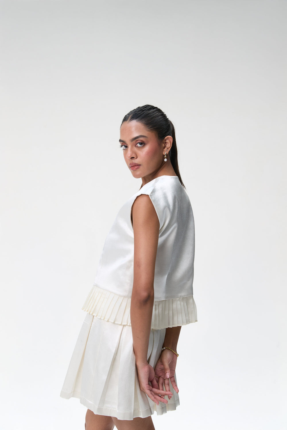 Ivory Boxy Crop Jacket