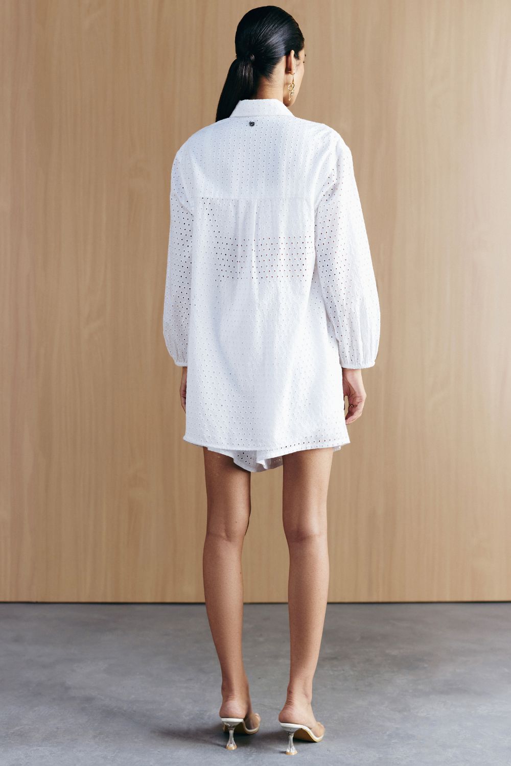 SCHIFFLI EMBELLISHED SHIRT