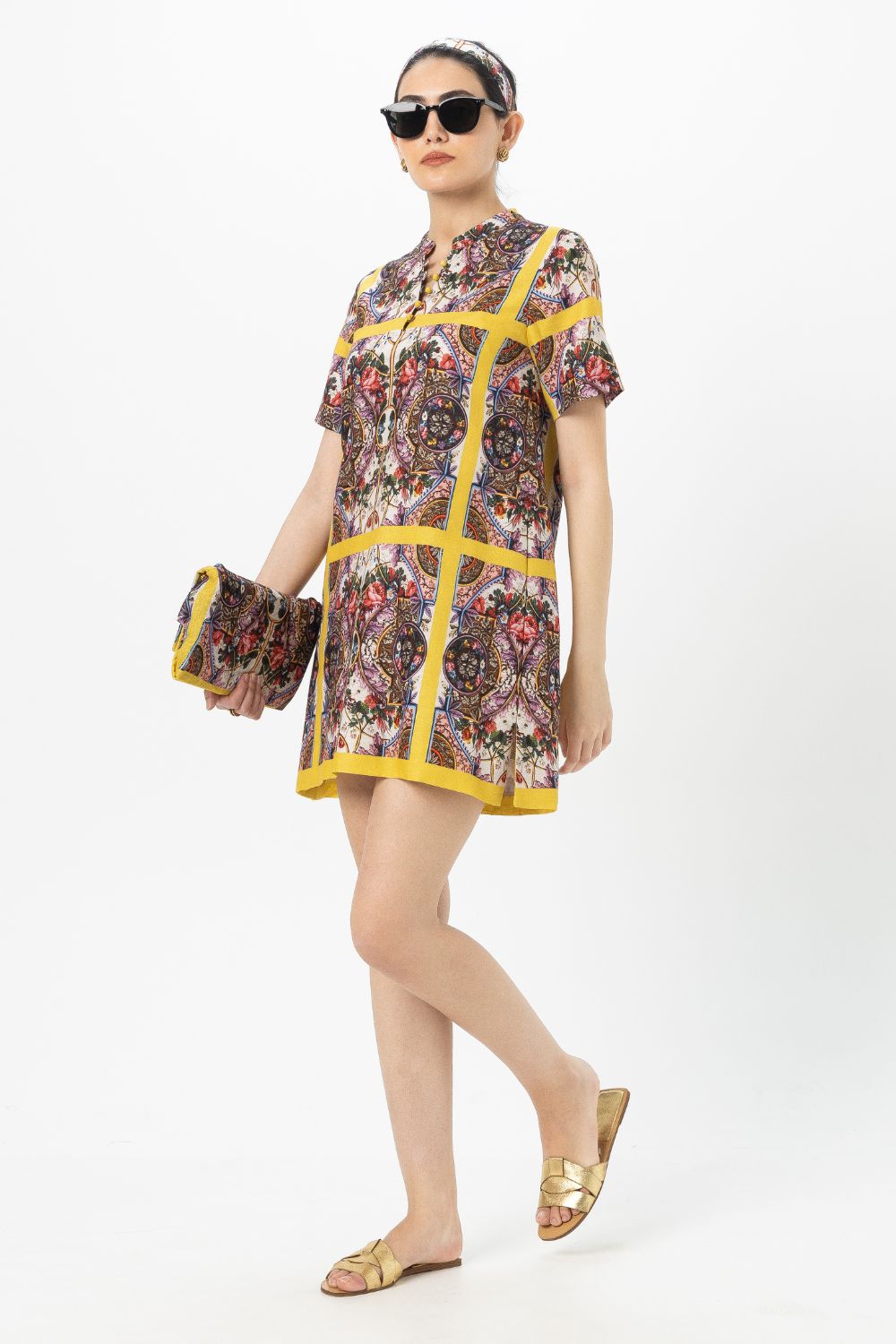 Rococo Yellow Shift Dress