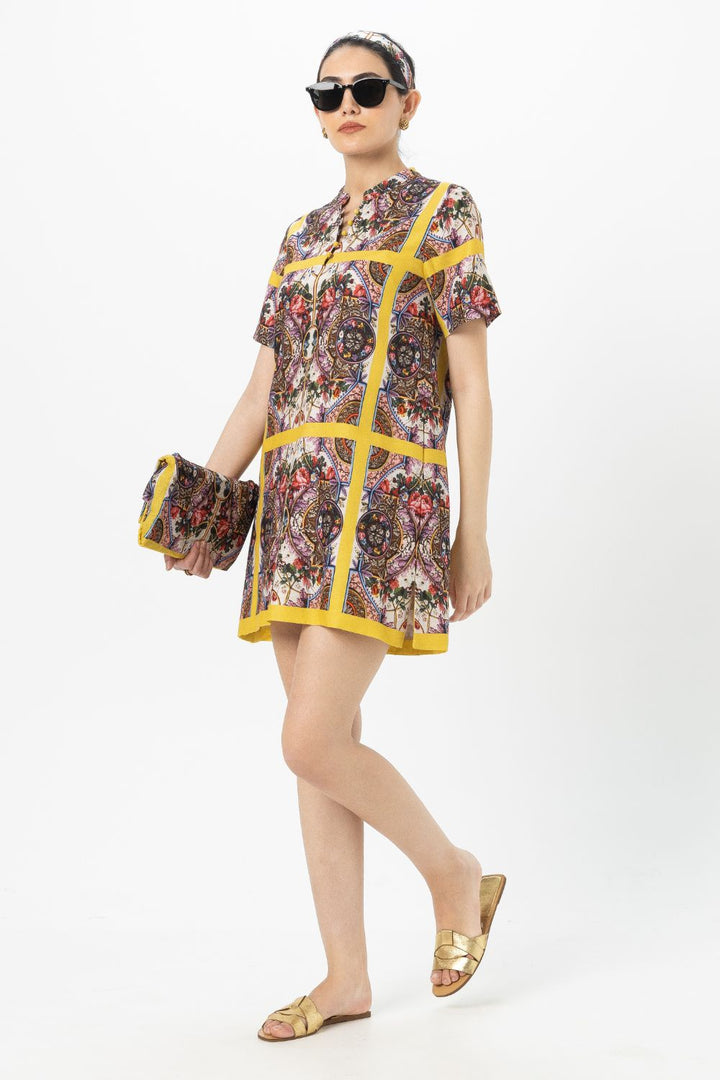 Rococo Yellow Shift Dress