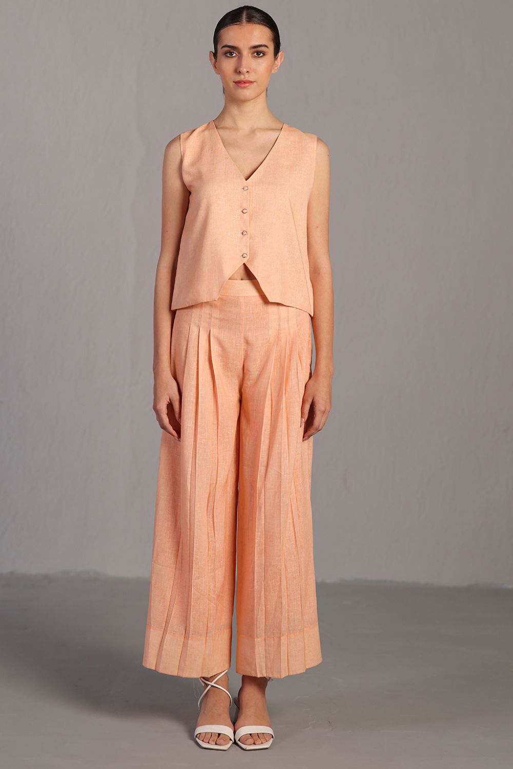 Diffuse bright orange & yellow jacket set