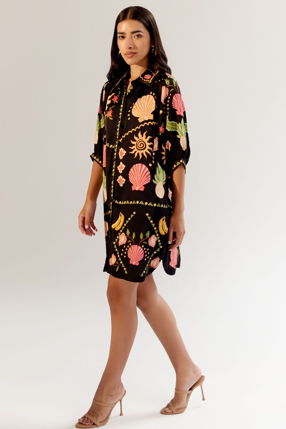 Rosa Mini - Seashell (Black)