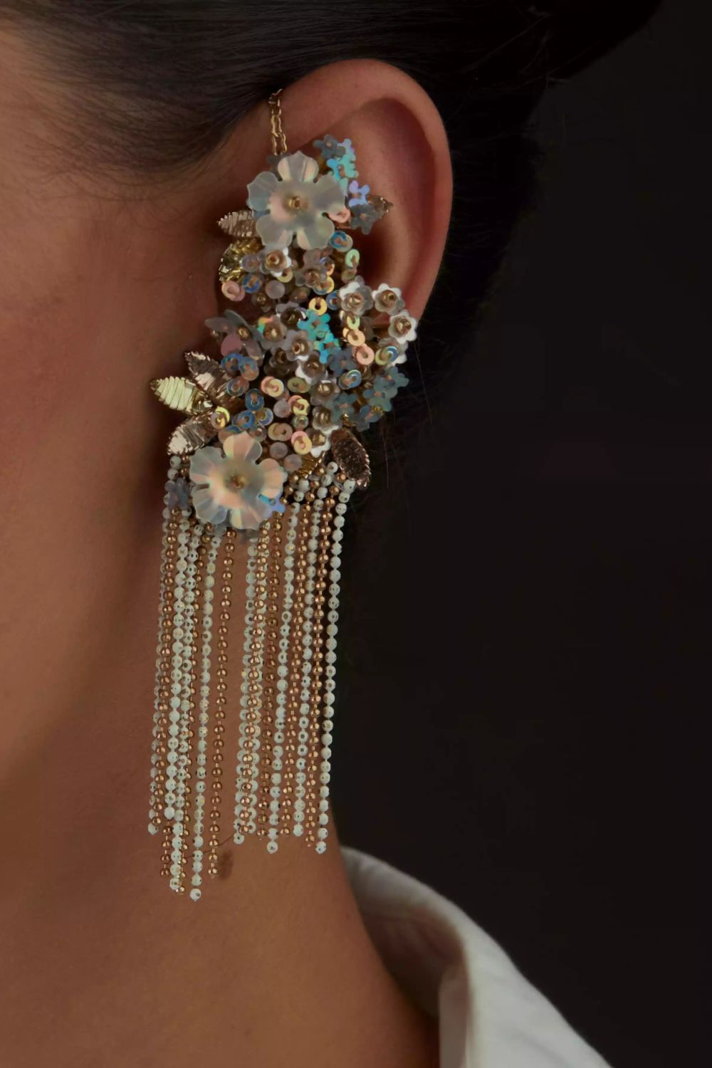 Quartz Ripple Shimmy Earcuff