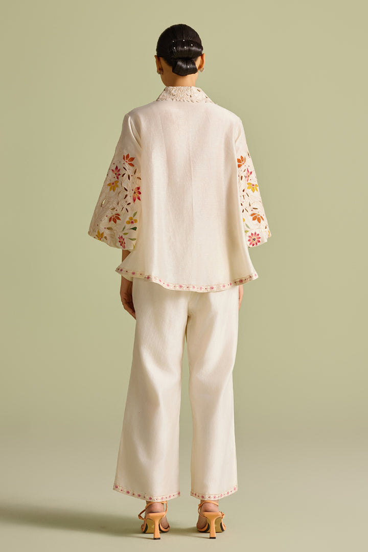 Ivory Applique Pants