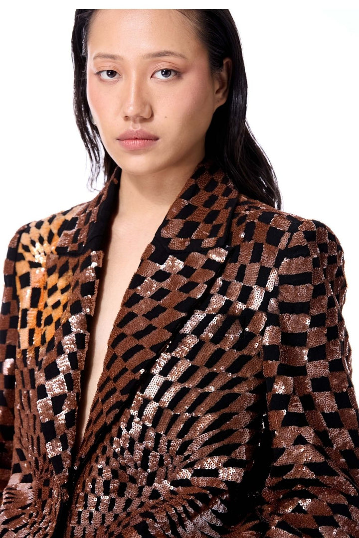 Warped Matter Embellished Blazer