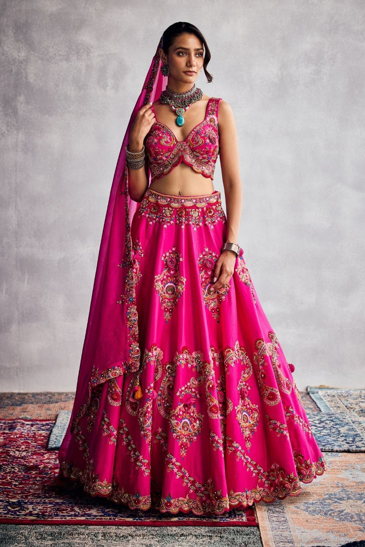 Fuchsia Pink Lehenga Set
