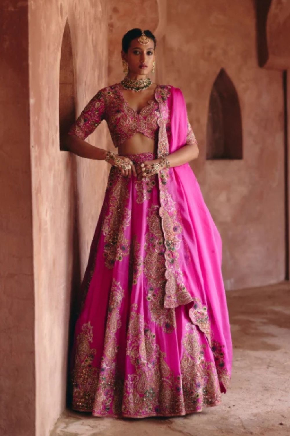 Gulrez Organza 16 Kali Lehenga With Dupatta