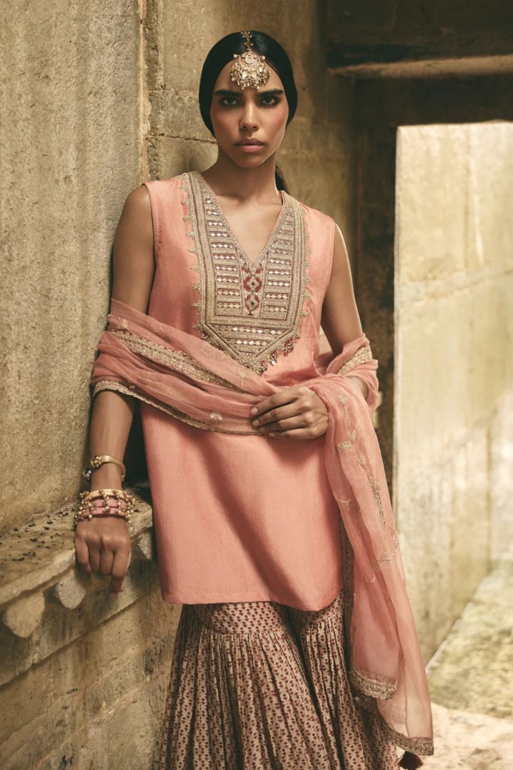 Rose Jaipur Sharara Set