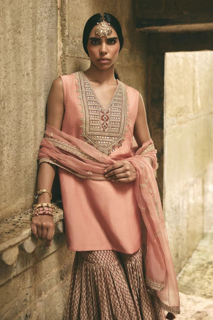 Rose Jaipur Sharara Set