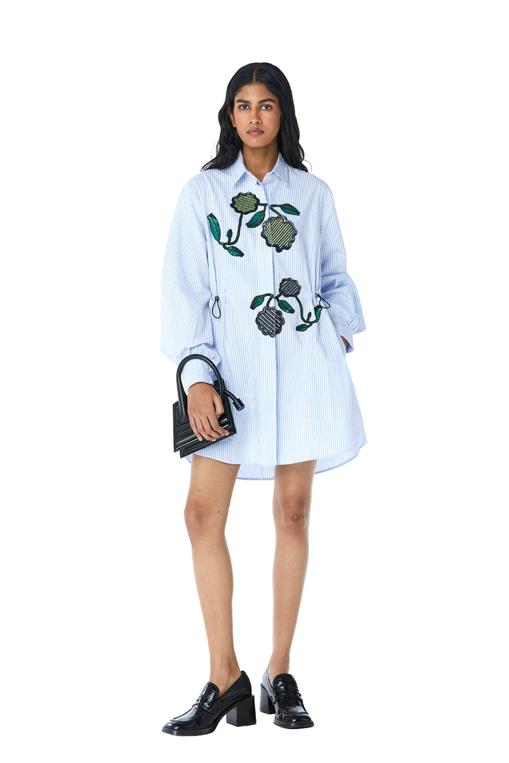 ‘GIA’ Embellished Shirt Dress