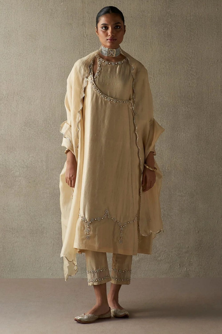 Rafat Topaz Silk Kurta