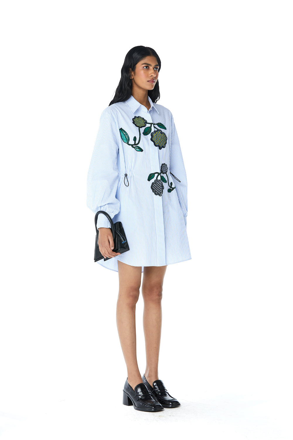 ‘GIA’ Embellished Shirt Dress