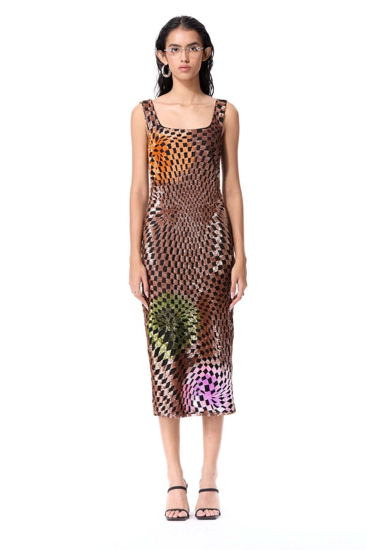 Warped Matter Embellished Dress