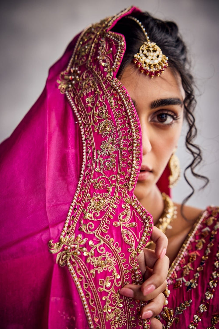Fuchsia Pink Lehenga Set