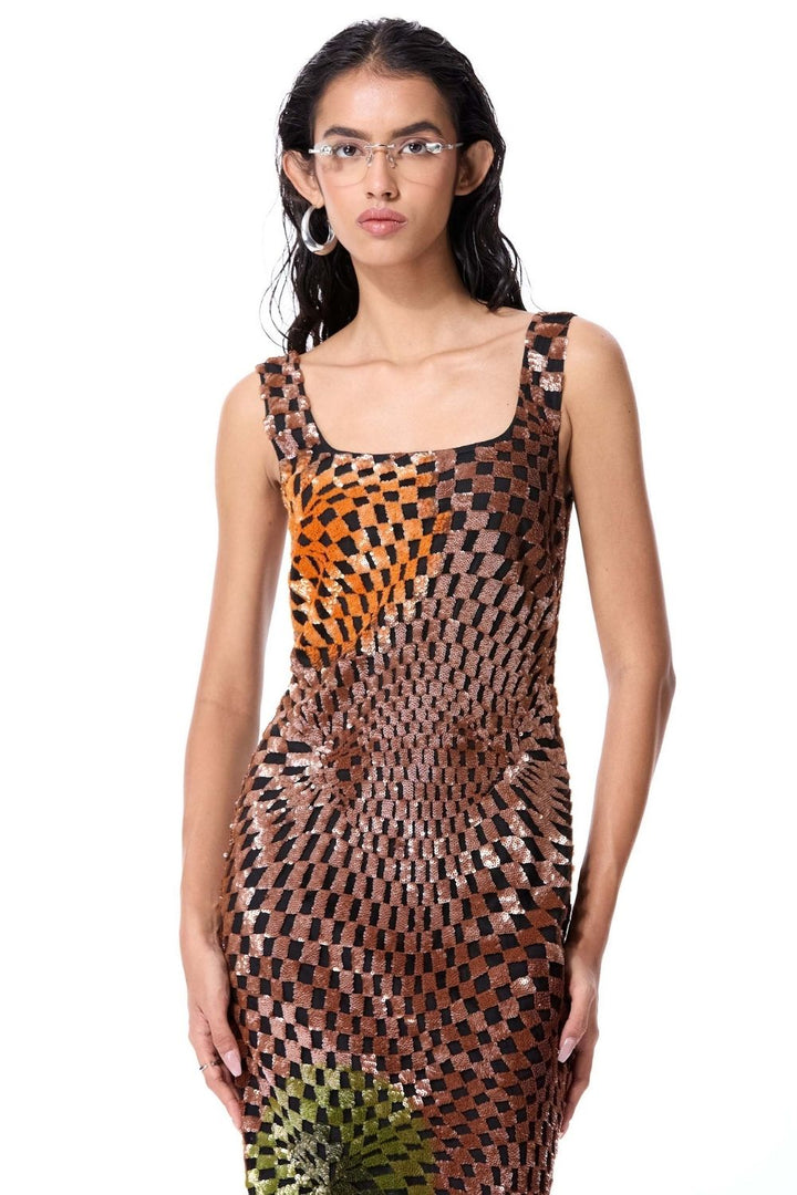 Warped Matter Embellished Dress