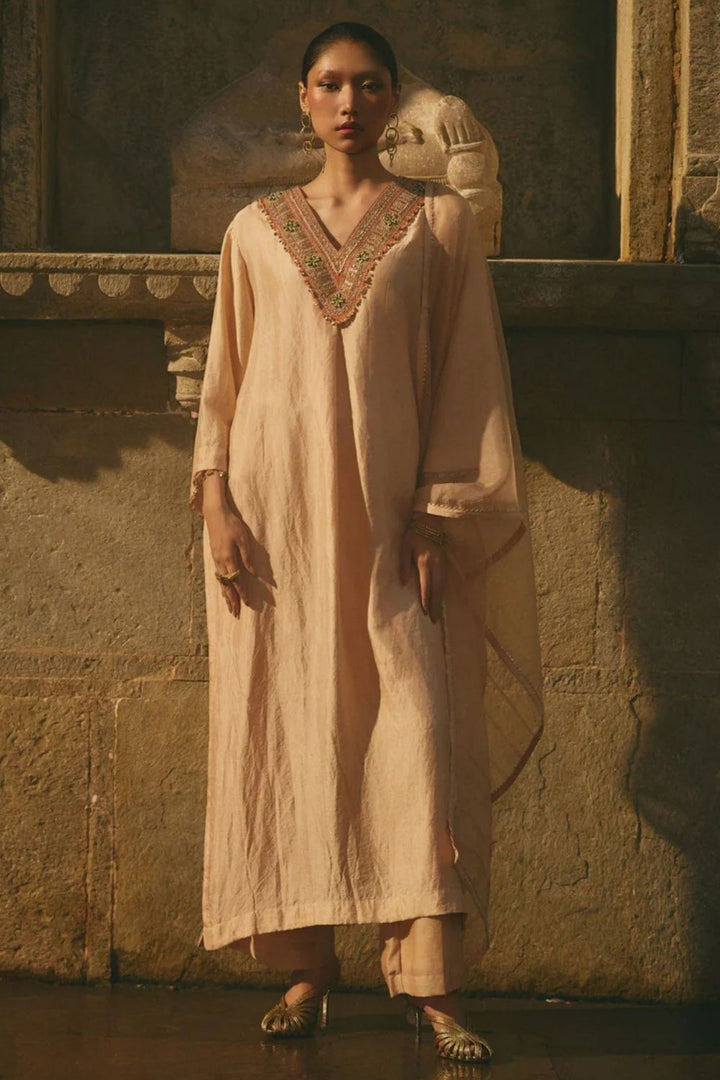 Beige Kurta Set