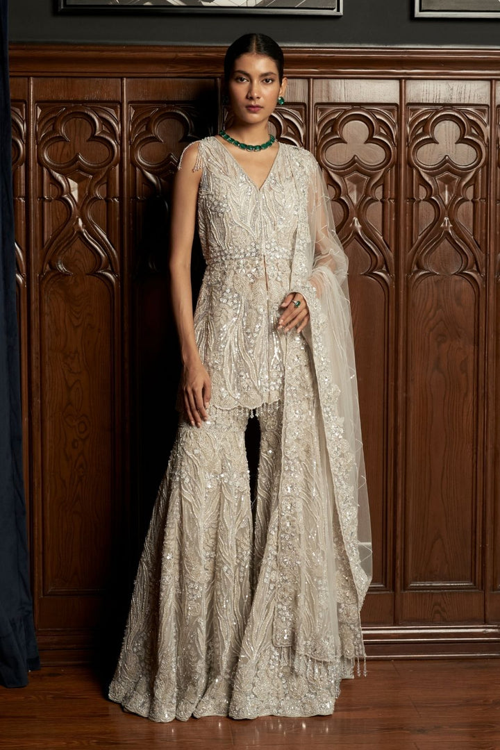 Grey Sharara Set