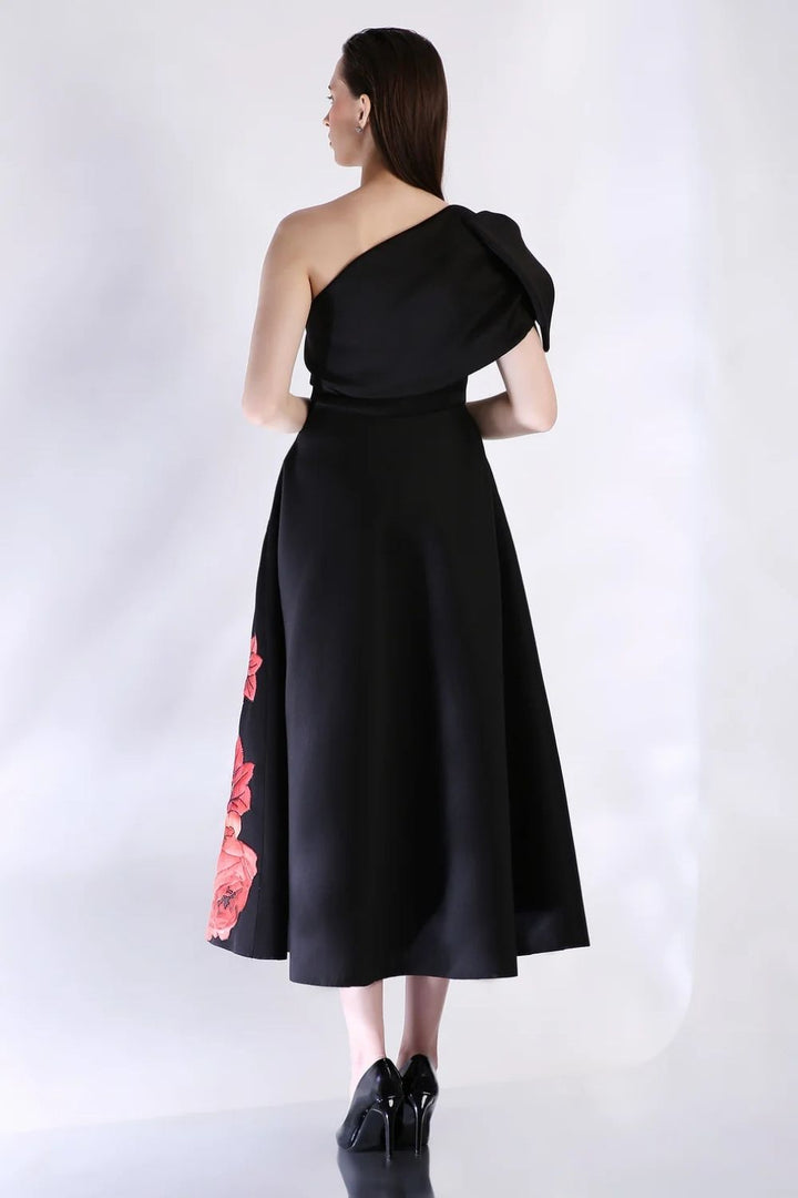 Riva Dress with Bow Wrap