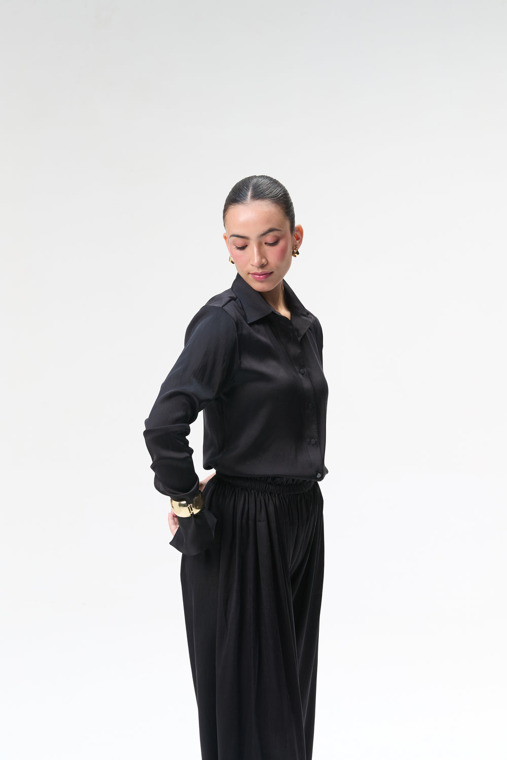 Black Silk Shirt