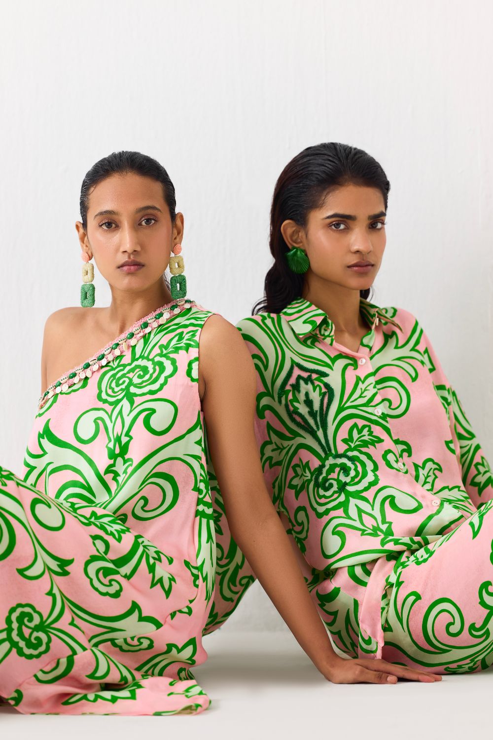 LA PAZ ONE SHOULDER KURTA AND PANTS