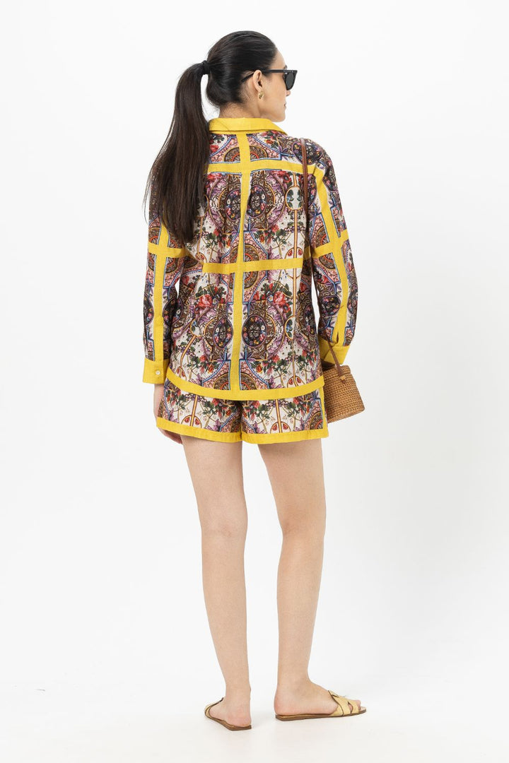Rococo- Yellow Shorts Set