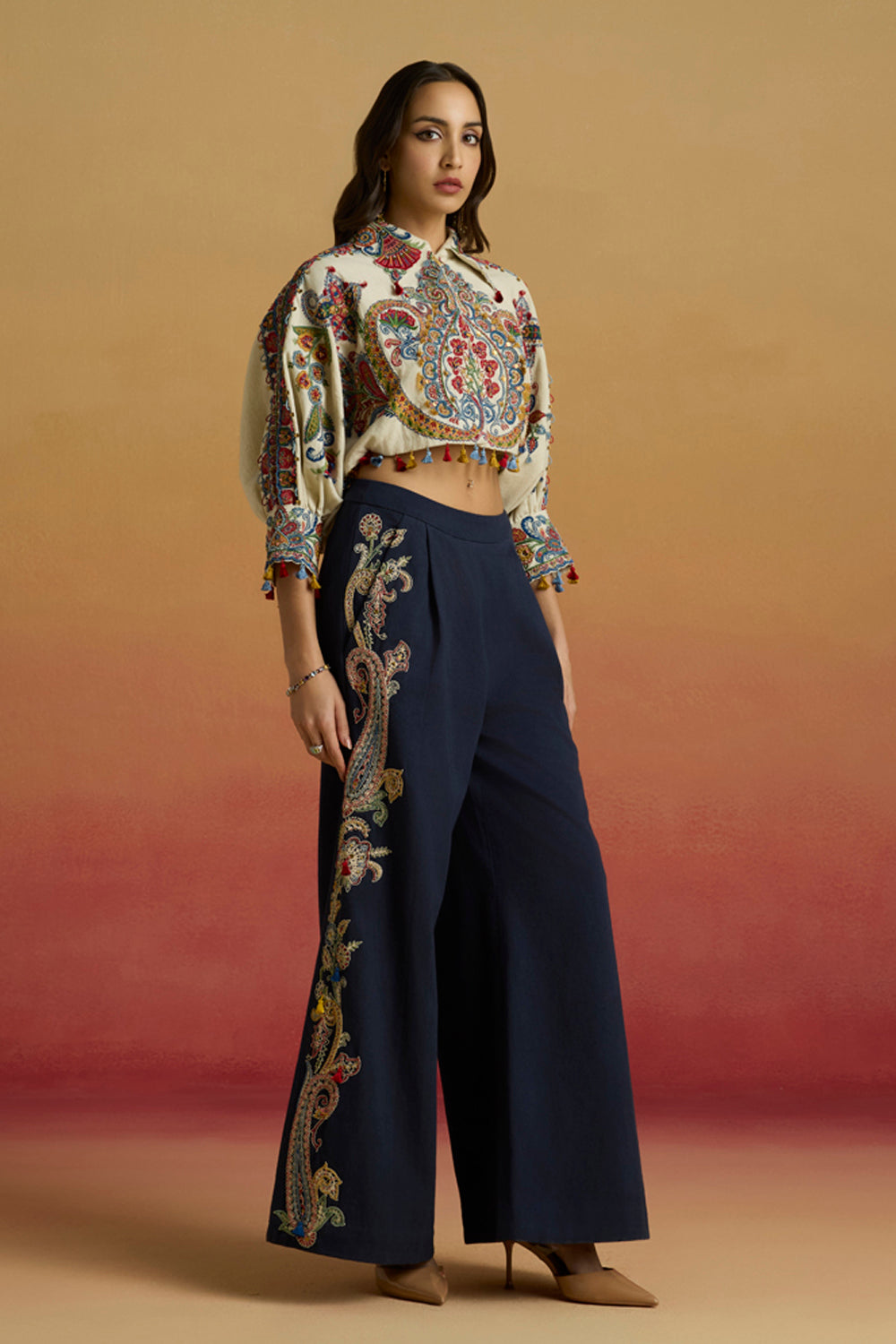 Ivory Kimono Bolero Jacket