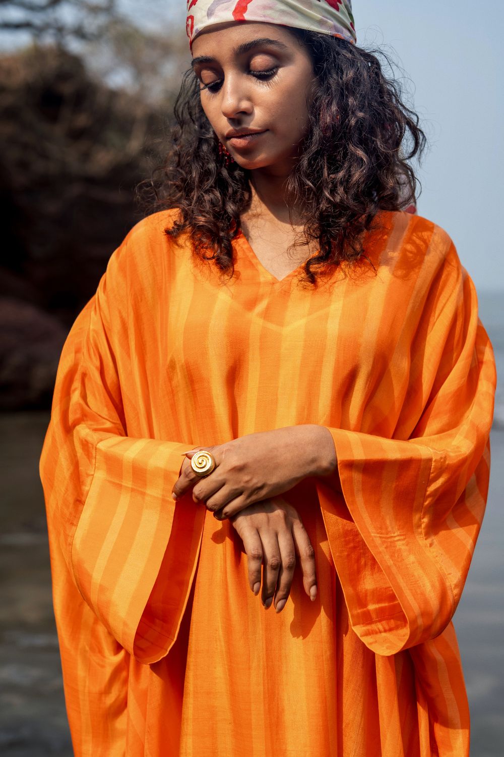 Angela Stripe Kaftan