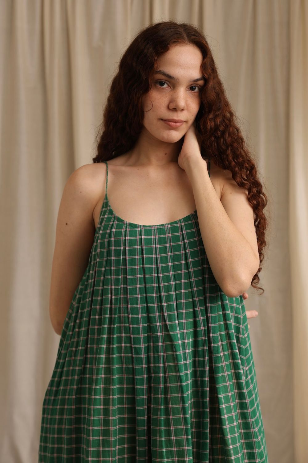 Kyra - Green Checks
