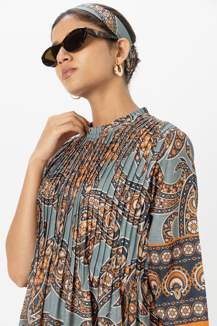 Koishi Pleated Midi Dress