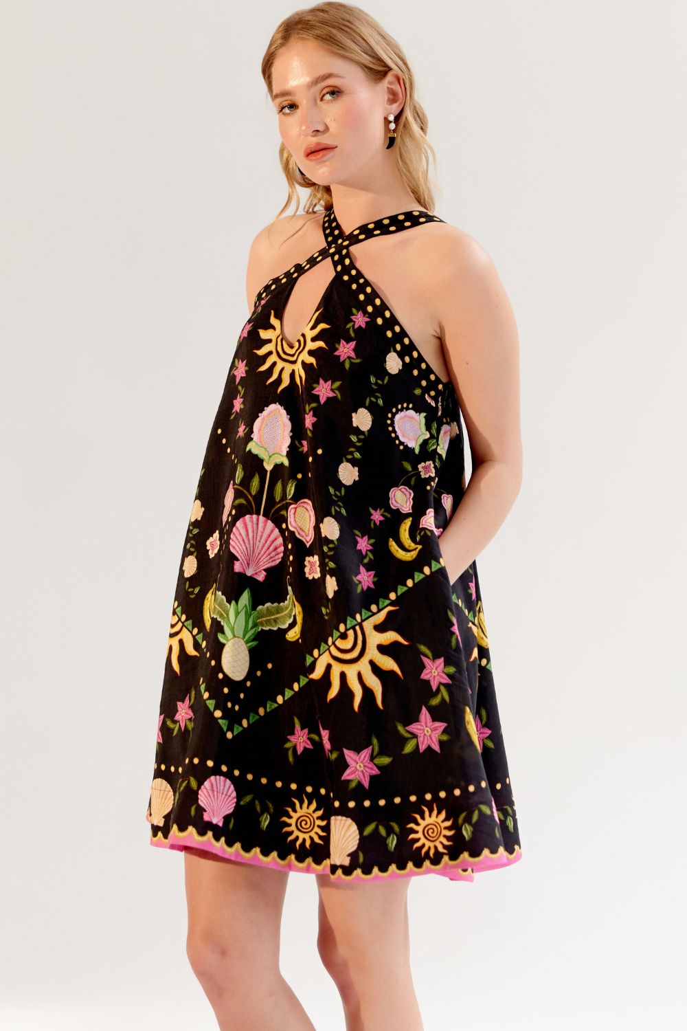 Aida Mini - Seashell (Black)