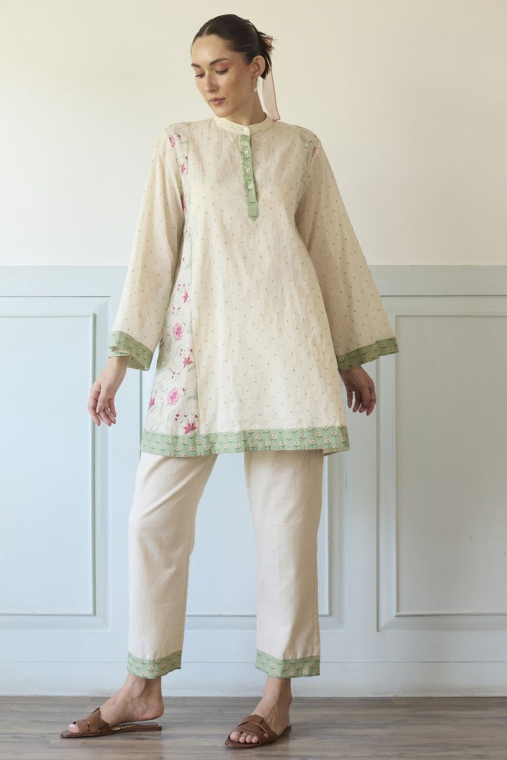 Pink & Green Suit Set