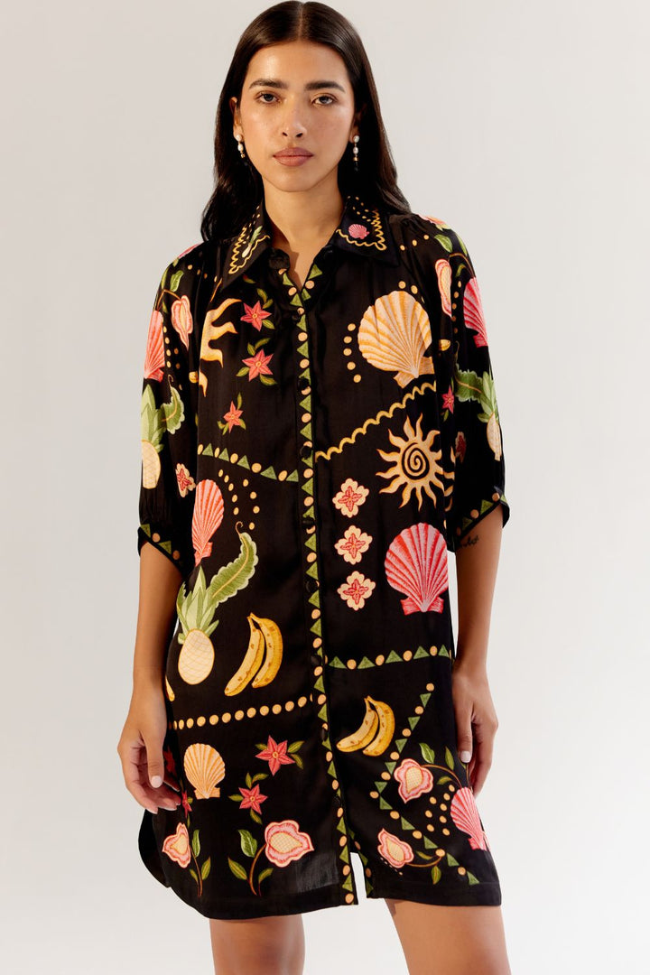Rosa Mini - Seashell (Black)