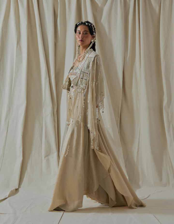Veni Dupatta Jacket Set