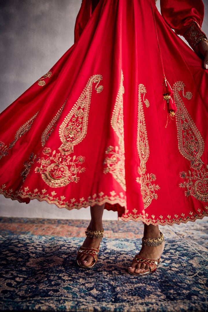 Red Angrakha Set