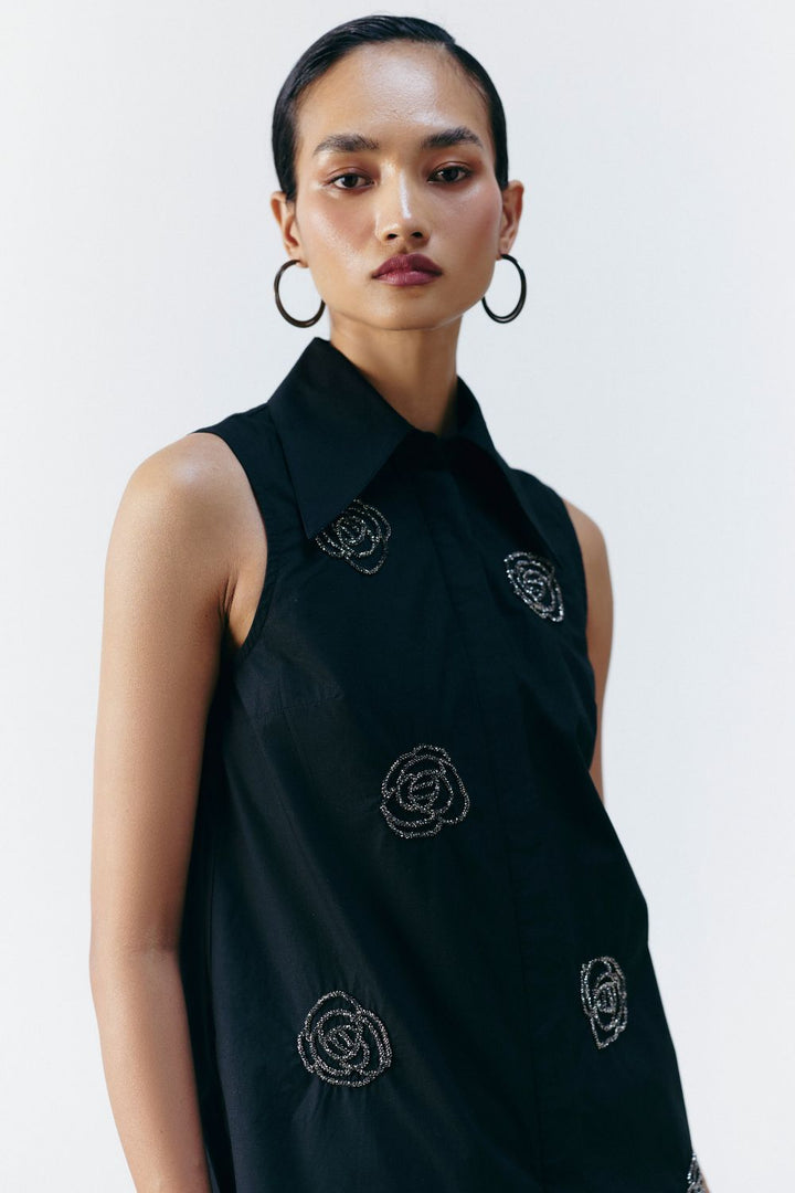 FLORAL EMBELLISHED SHIRT