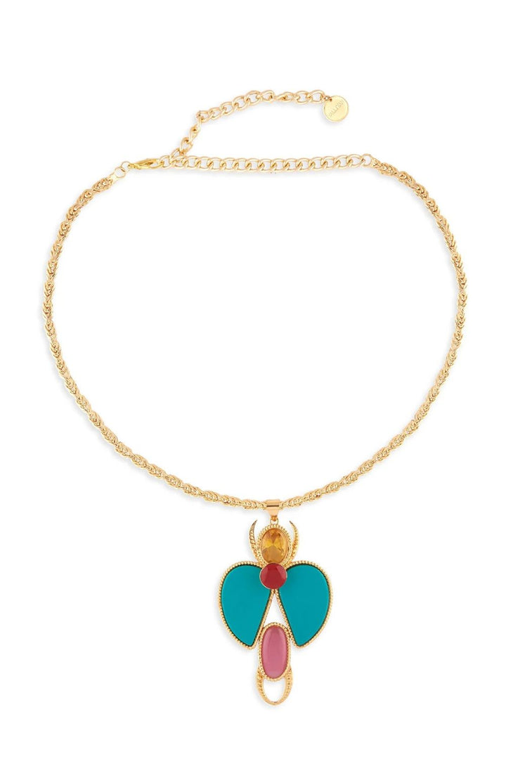 Space Bug Necklace (Blue)