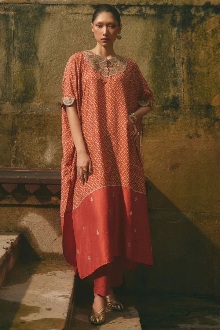 Printed Kaftan Set