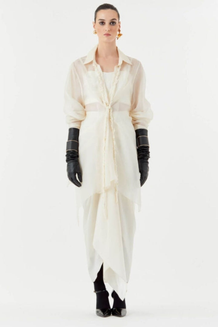 Noori Jacket, Bustier & Mocha Skirt