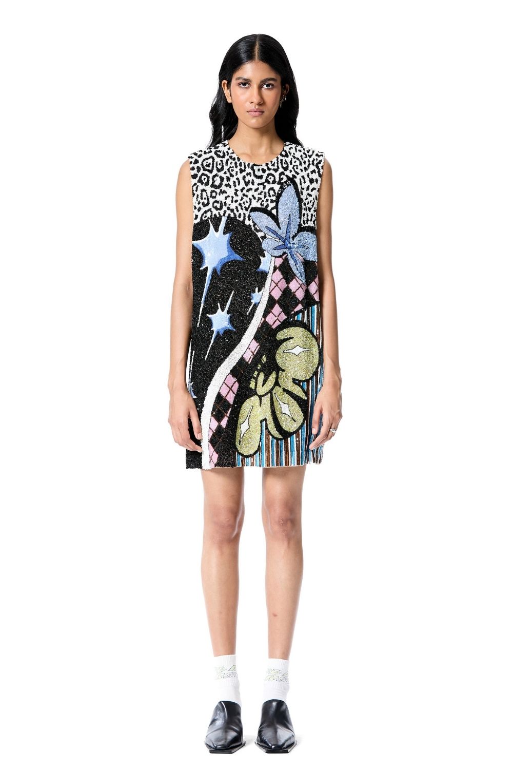 Astral Camo Embellished Dress