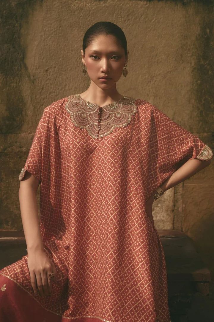 Printed Kaftan Set