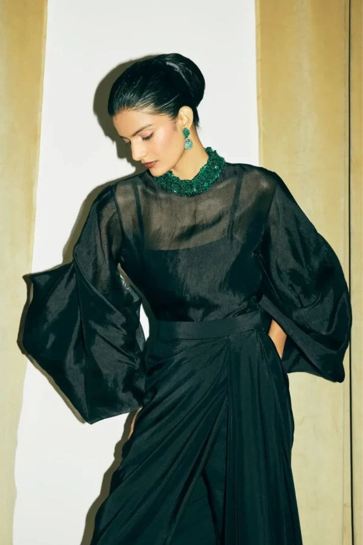 “Colette Choker” Shirt with Slip