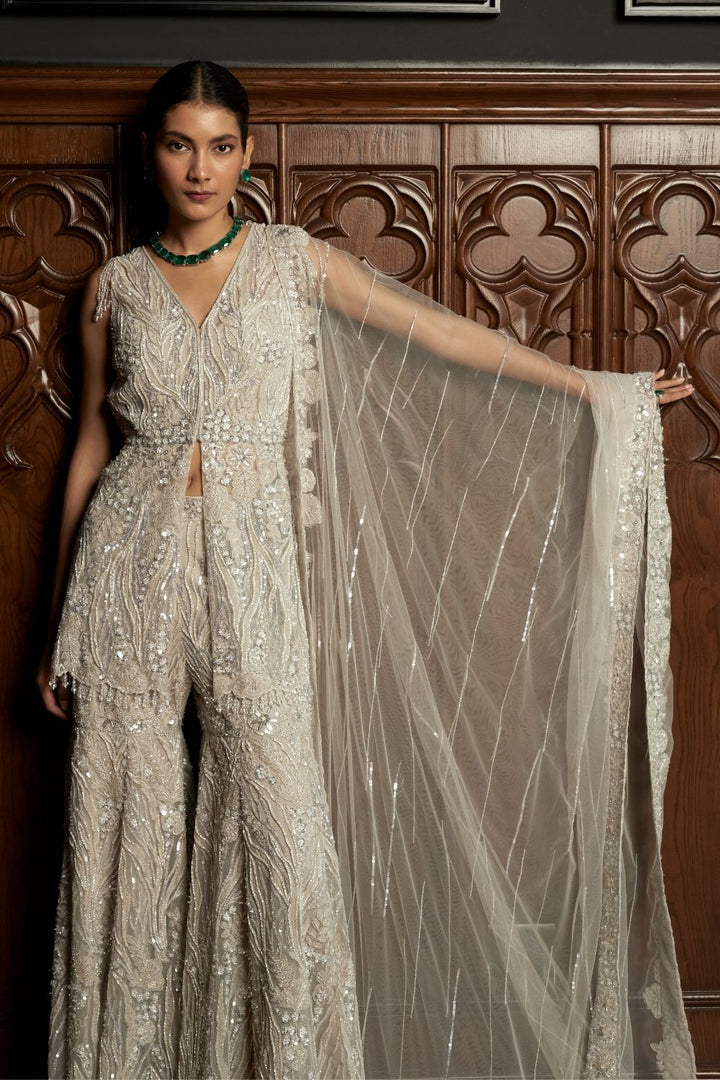 Grey Sharara Set