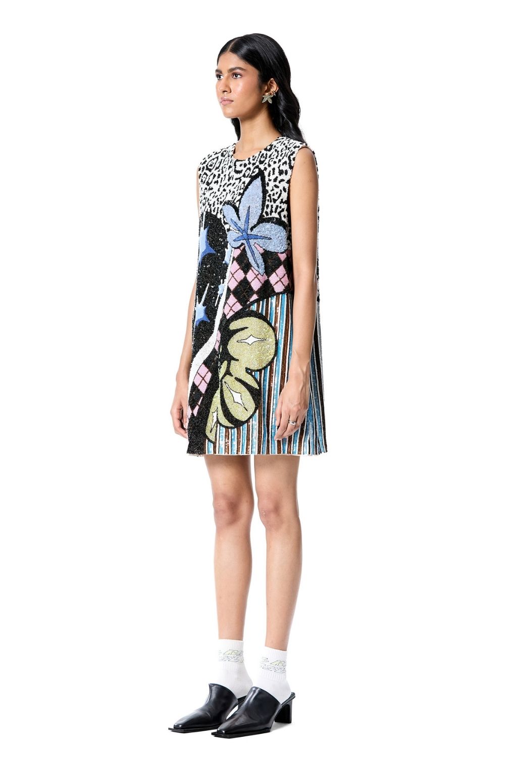 Astral Camo Embellished Dress