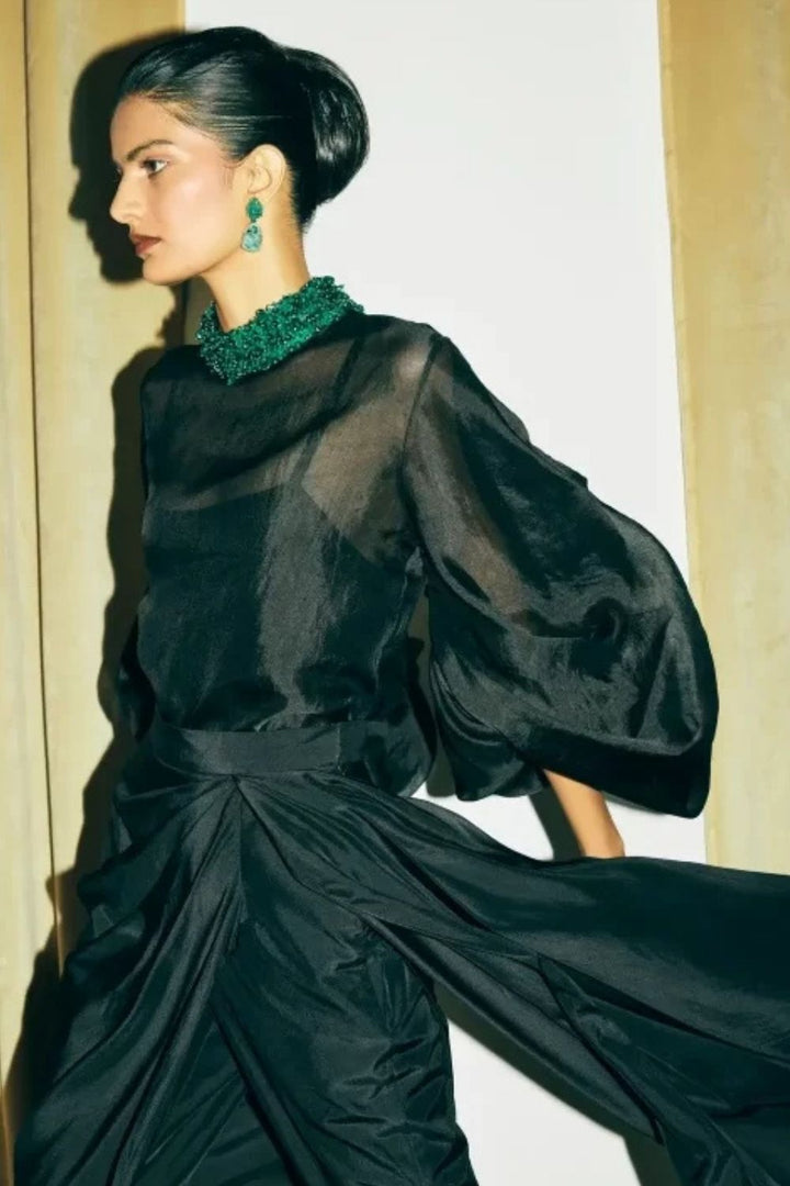 “Colette Choker” Shirt with Slip