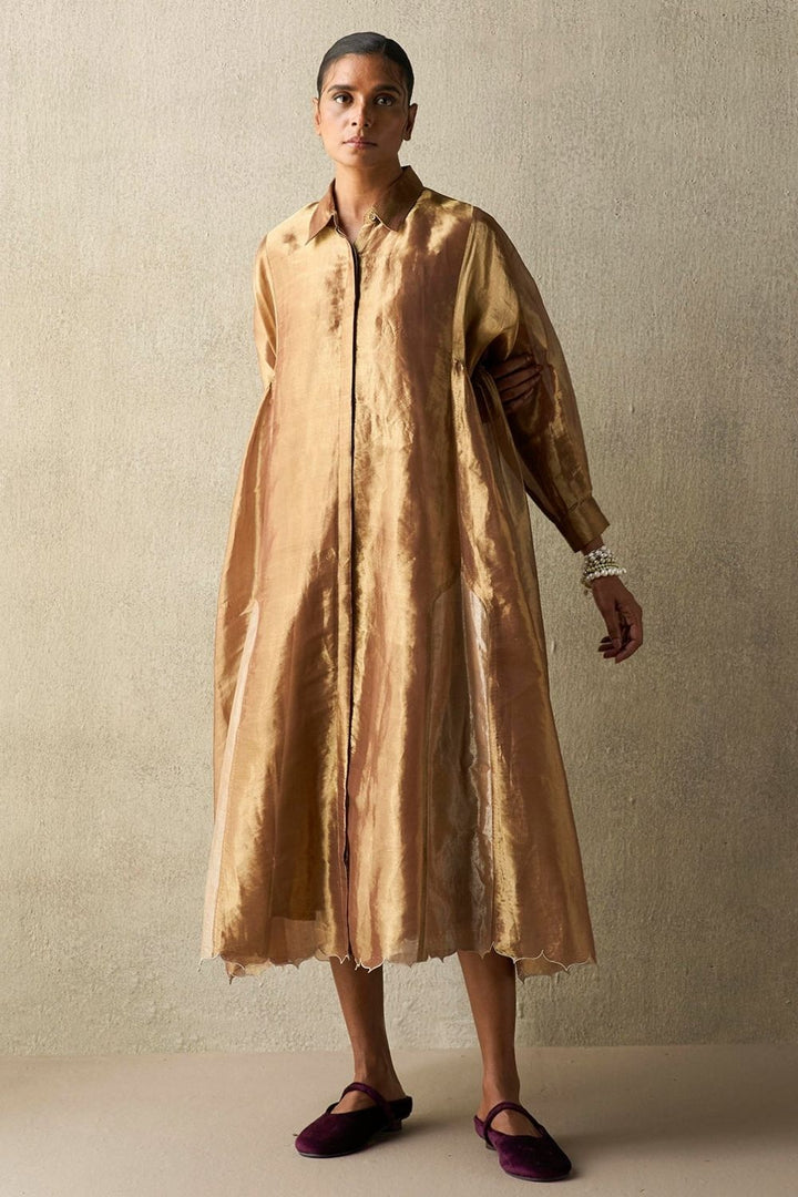 Karam Gold Tissue Dress