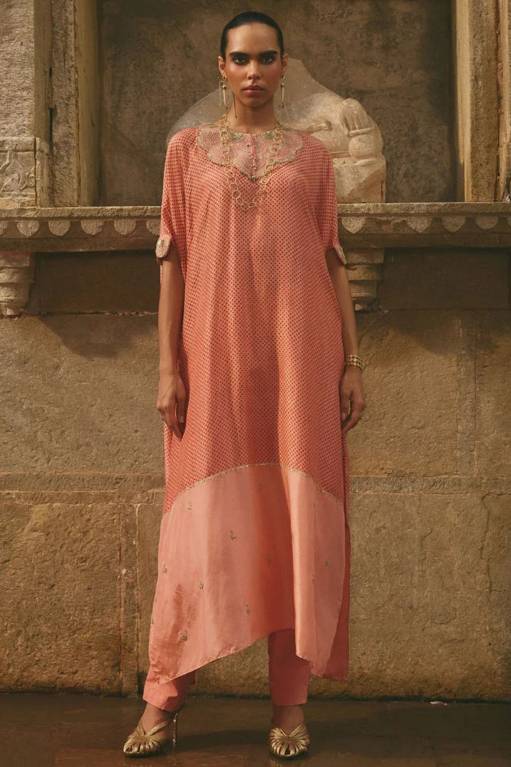 Rose Jaipur Kaftan Set