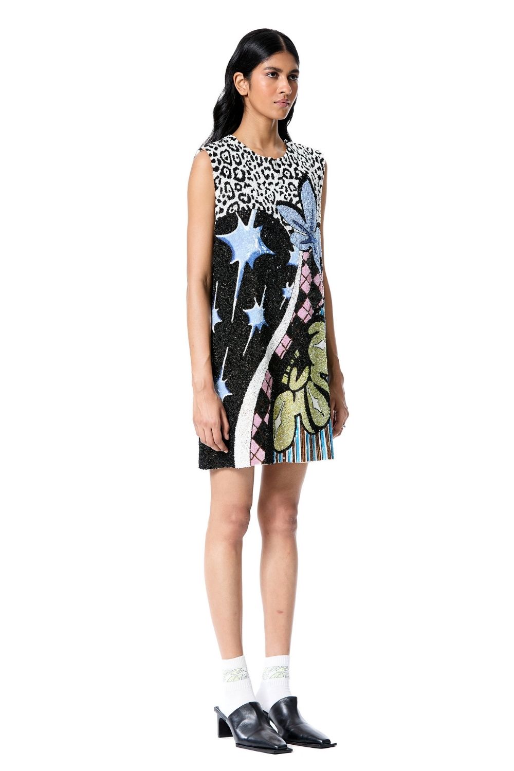 Astral Camo Embellished Dress