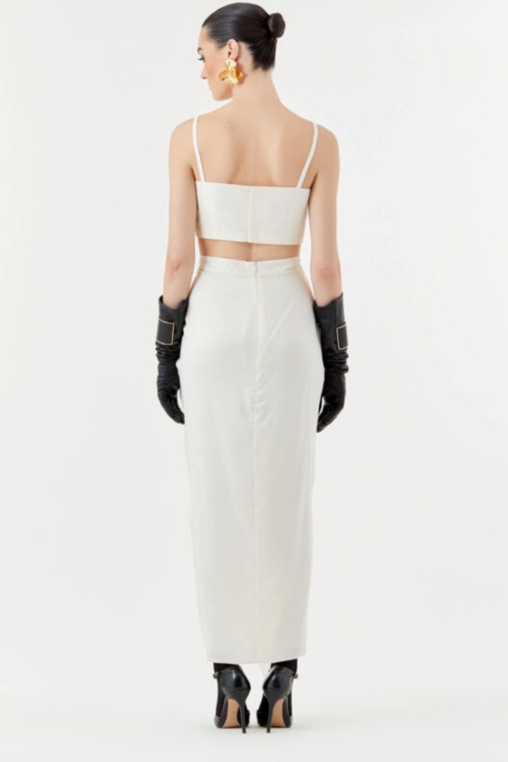 Noori Jacket, Bustier & Mocha Skirt