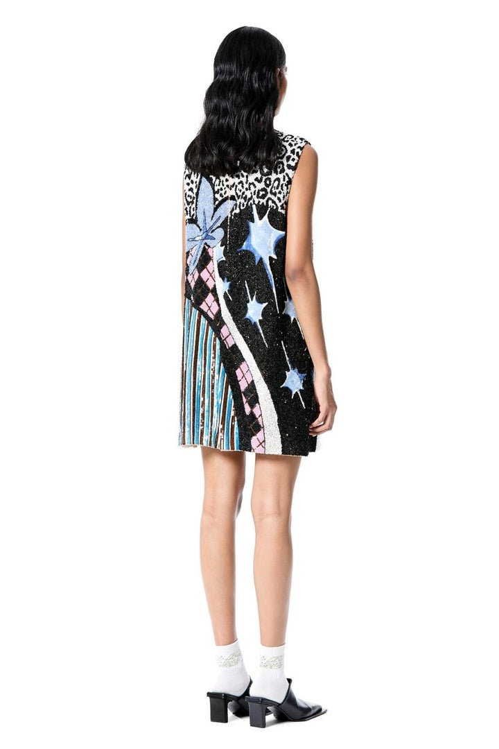 Astral Camo Embellished Dress